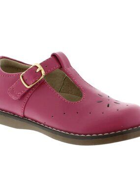 Girl - 7 & 9 - NIB Footmates Sherry T-Bar Shoe Fuchsia